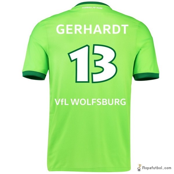 Camiseta VfL Wolfsburgo Replica Primera Ropa Gerhardt 2016/17 Verde